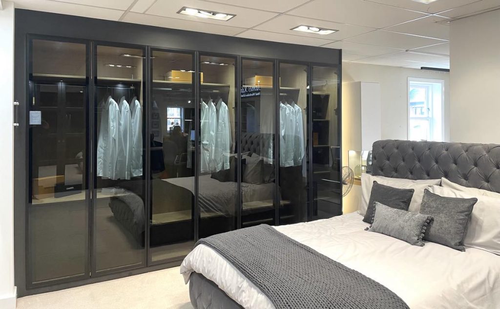 Dakota Style Wardrobes, Smoked Glass With Lit Up Interior